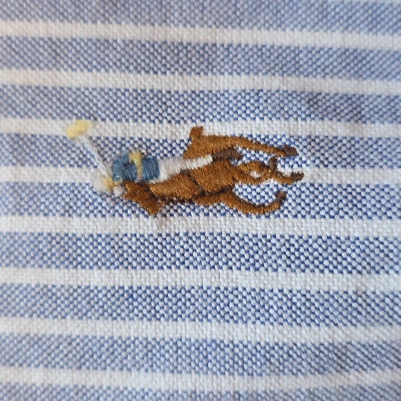 Ralph Lauren Blue Label Light Blue and White Striped Shirt - Picture 3 of 7